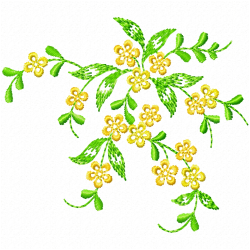 Flowers And Tree Embroidery Design 5 Flowers And Tree Embroidery Design 5